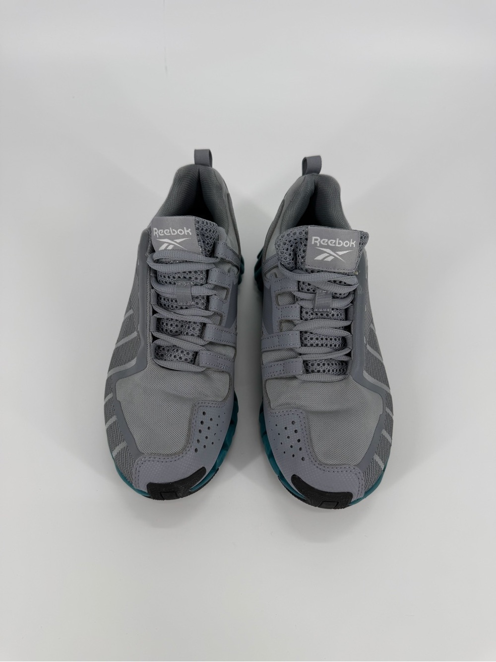 Reebok Women's Gray & Teal Zigwild TR6 With Zigte Running Sneakers Shoes Size 8